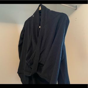 Lulu Lemon draped high-low sweater